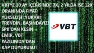 VBTYZ 10 AY İÇİNDE 7X 2 YILDA 12X SPKDAN KESİN EMİR VBT YAZILIMDAN SON DAKİKA KAP HABERİ🚀ACİL🔥 [upl. by Wilkie]