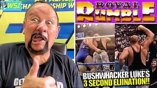 Bushwhacker Luke on His 3 SECOND Royal Rumble Elimination [upl. by Moorefield107]