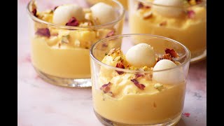 Custard Rasgulla Recipe  Fusion Indian Dessert Recipe [upl. by Nero756]