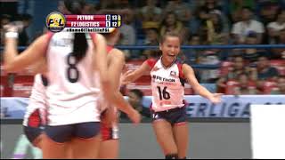 PSL Top Rallies Petron Blaze Spikers North America [upl. by Sutniuq620]