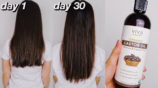 30 DAYS OF CASTOR OIL FOR HAIR GROWTH [upl. by Amar877]