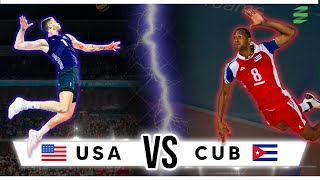 NORCECA 2015  USA vs Cuba Mens Volleyball Highlights [upl. by Alidus19]