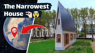 The Narrowest House 🏠 on Google Earth 🌍 and Google Maps googleearth googlemaps narrowhouse [upl. by Snilloc795]