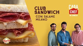 Club Sandwich con Salame Milano Negroni  A Casa Chef in Camicia [upl. by Tigdirb]