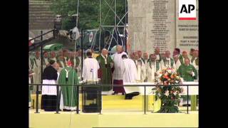 GERMANY POPE JOHN PAUL II TOURS CITY OF BERLIN [upl. by Perdita634]