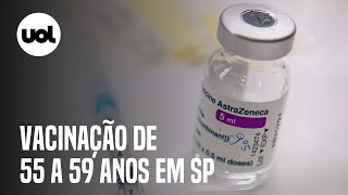 SP anuncia vacinação de 55 a 59 anos em julho e para mais professores [upl. by Gelman679]