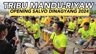 TRIBU MANDURIYAW DRUMMER OPENING SALVO DINAGYANG FESTIVAL 2024 dinagyang2024 [upl. by Narahs]