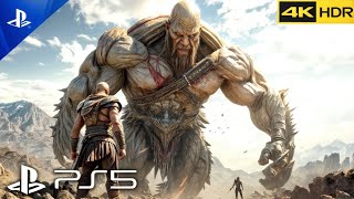 PS5 God of War 3 Remastered Titan and All Boss Fights 60FPS 4K [upl. by Alym]