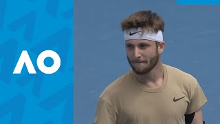 Corentin Moutet vs John Millman match highlights 1R  Australian Open 2021 [upl. by Tersina783]