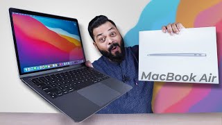 Apple MacBook Air M1 2020 Indian Retail Unit Unboxing amp First Impressions ⚡ Crazy Fast [upl. by Leamaj718]