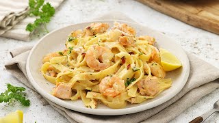 Creamy salmon prawn pasta recipe in 20mins [upl. by Onitsuaf]