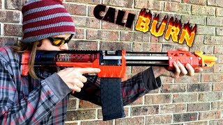 Honest Review The CaliBURN A Robust Homemade Nerf Gun IN 4K [upl. by Acirretahs]