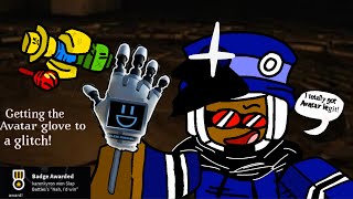 Getting The Avatar Glove To a glitch Nah I’d win Badge Roblox Slap Battles [upl. by Atihcnoc]