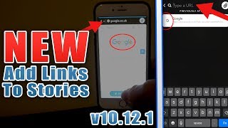 How To Add Links URLs To Snapchat Stories In Snapchat  Snapchat NEW Update  Snapchat v10120 [upl. by Pergrim]