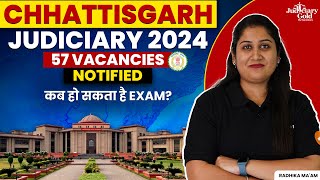 Chhattisgarh Judiciary Vacancy 2024 Notification Out  Expected CG Civil Judge Exam Date Timeline [upl. by Pellet]