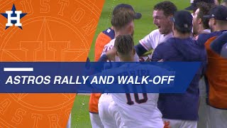 Astros win 12th straight on Bregmans walkoff double [upl. by Ihn]