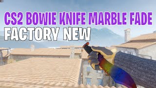 Bowie Knife Marble Fade  CS2 Skin Showcase 175 [upl. by Etnoval]