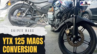 Spokes to Mags Conversion of Yamaha YTX 125  FINAL Setting Up [upl. by Otto]