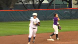 Megan Low Rooftop Homerun vs SFA 2015 [upl. by Nesiaj]