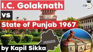 Golaknath vs State of Punjab 1967 case explained Punjab Judicial Services Exam PPSC J HPSC J [upl. by Barren]