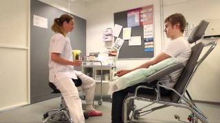 Salli Saddle Chair in healthcare nurse [upl. by Valentin406]