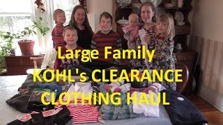 KOHLs Shopping HaulYoull Be Jealous Large Family Clearance Clothing Shopping Spree [upl. by Nirrol491]