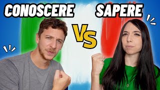 VERBI ITALIANI Sapere VS Conoscere Sub ITA  Imparare l’Italiano [upl. by Macgregor]