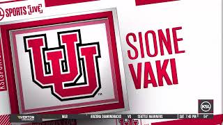 Detroit Lions Select Utah Utes Safety Sione Vaki In Fourth Round Of 2024 NFL Draft [upl. by Nikal]