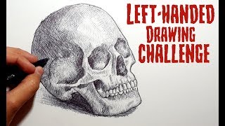 LeftHanded Drawing Challenge [upl. by Tasia857]