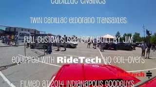 Jim McKamey amp RideTech Amanda 900hp 1000CI Twin Engine Yugo Autocross Indy Goodguys 2014 [upl. by Alphonso507]