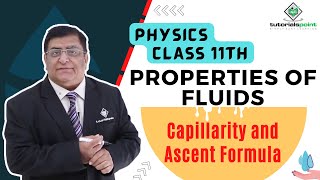 Class 11th – Capillarity and Ascent Formula  Properties of Fluids  Tutorials Point [upl. by Gardol688]