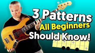 Essential Beginner Bass Technique Exercise – 3 Patterns To Rule EVERYTHING [upl. by Ahsitniuq]