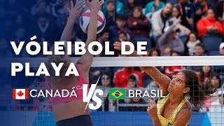 VÓLEIBOL PLAYA  Oro Femenino Canadá vs Brasil [upl. by Llenad442]