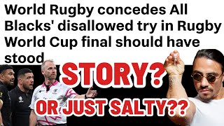 WORLD RUGBY SAY RWC FINAL MISTAKE WAS MADE  Ref amp TMO were Wrong [upl. by Akeihsat18]