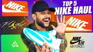 🔥 UNBOXING 5 Best NIKE White ShoesSneakers for Men  NIKE Air Force 1 Haul Review 2023 ONE CHANCE [upl. by Prue218]