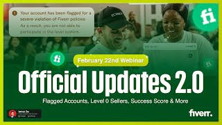 Fiverr Updates 20 Fiverr Account Flagged Fiverr Level 0 Fiverr Success Score and More [upl. by Nohsal]