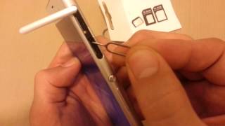 All SonyXperia Zs How to Insert Sim Card [upl. by Atteuqaj]