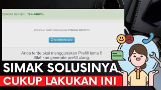 Cara Mengatasi Anda Terdeteksi Menggunakan Prefill Lama Silahkan Generate Prefill Ulang [upl. by Dualc]