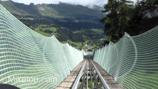 Meine coole Fahrt auf der längsten Rodelbahn der Welt  Churwalden  Schweiz [upl. by Idalina]