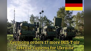 Germany orders 17 more IRIS T air defense systems for Ukraine [upl. by Winson]