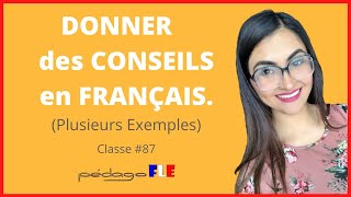 Como dar CONSEJOS en FRANCES Clase 87 [upl. by Kcinom]