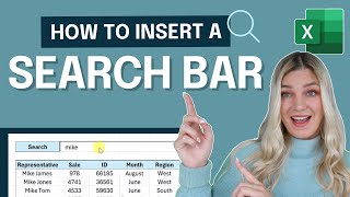 How to Create a Search Bar in Excel in two minutes [upl. by Goldi]