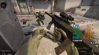 AMD Radeon RX 570  AMD Athlon 200GE  CSGO FPS Test Dust 2 Casual Low [upl. by Carnes]