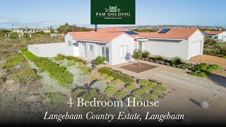 4 bedroom house for sale in Langebaan Country Estate  Pam Golding Properties [upl. by Aivataj]