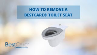 How to Remove a BestCare® Toilet Seat  Whitehall® Manufacturing [upl. by Ydnagrub80]