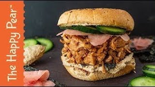 Japanese Umami Jackfruit Burger with The Happy Pear  Vegan Organic amp SugarFree [upl. by Akvir]