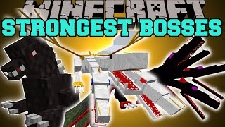 Minecraft OVERPOWERED BOSSES THE STRONGEST MOBS ALIVE Mod Showcase [upl. by Namhar165]