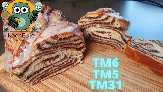 saftiger Nusszopf mit Glasur  Wie backe ich einen Nusszopf  Thermomix TM6 TM5 [upl. by Robinson]