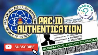 Paano magpa authenticate ng PRC ID [upl. by Berna745]