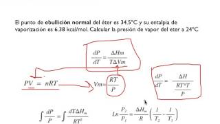 Equilibrio Liquido Vapor Ejercicio Resuelto Fisicoquímica [upl. by Anaet]